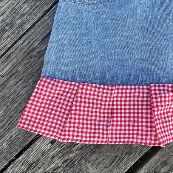 DAISEY DUKE DENIM MINI SKIRT SIZE MEDIUM - Picture 6 of 8